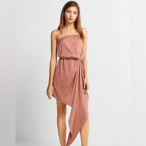 Rose Mauve Pink Strapless Cocktail Dress from Express NWT